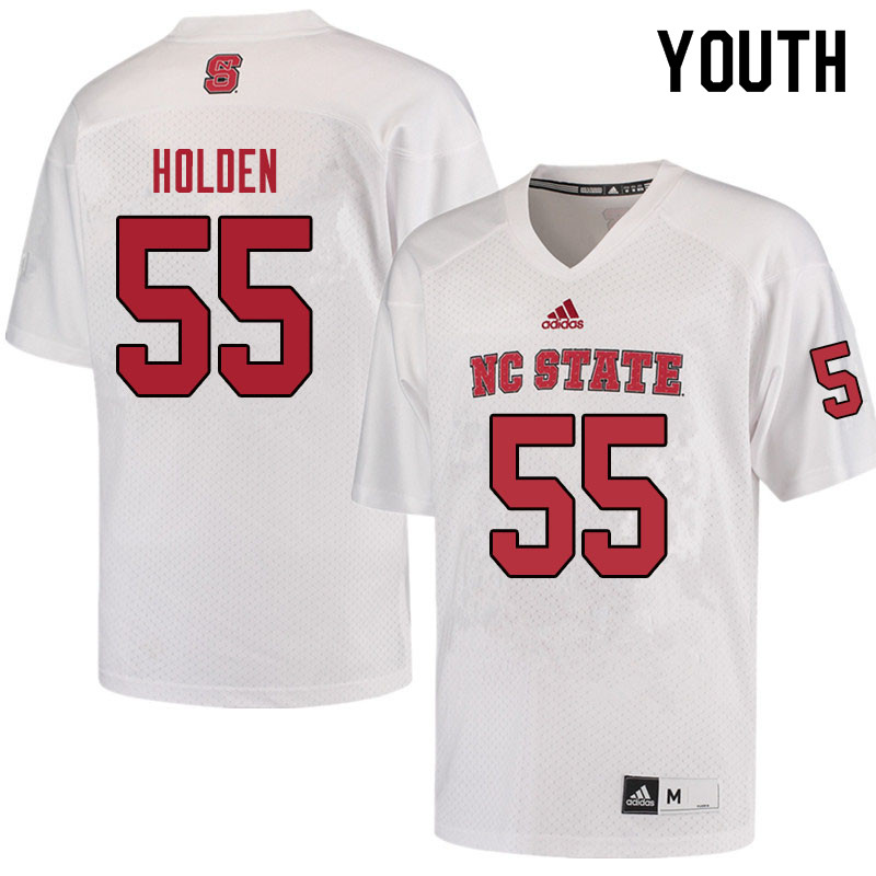 Youth #55 Deonte Holden NC State Wolfpack College Football Jerseys Sale-Red